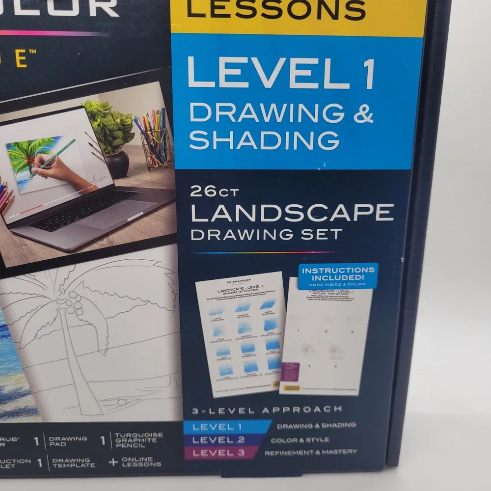 Prismacolor Technique Level 1 Landscape Drawing Set 26ct Pencils Markers 2174760